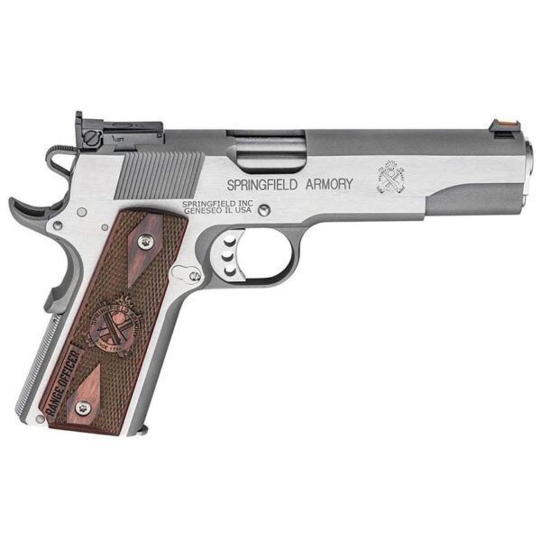H102 Springfield Armory 1911 Range Officer Target 9mm Luger 5in Stainless Steel Pistol - 9+1 Rounds