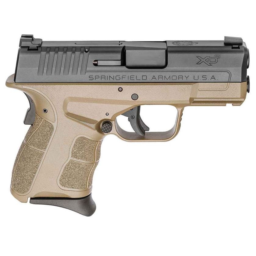 H110 Springfield Armory XD-S MOD.2 45 Auto (ACP) 3.3in Black/FDE Pistol - 5+1 Rounds