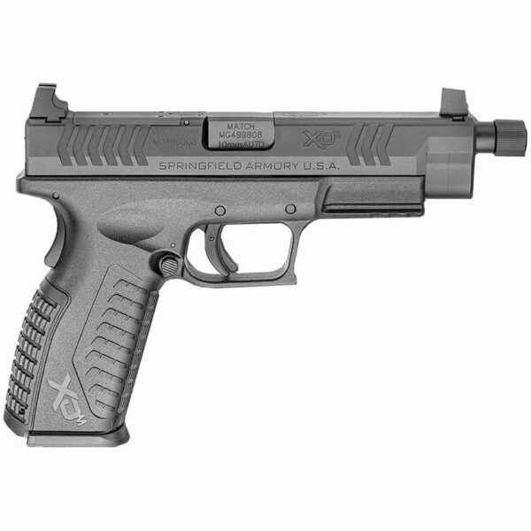 H117 Springfield Armory XD-M 10mm Threaded Barrel Auto 4.5in Black Pistol - 15+1 Rounds