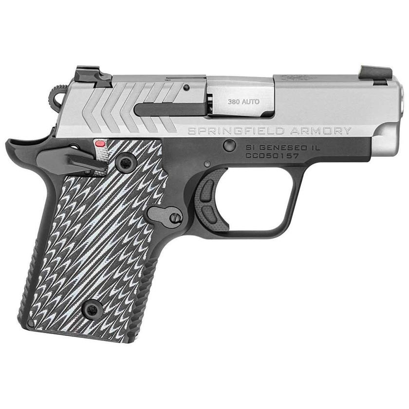 H121 Springfield 911 380 Auto (ACP) 2.7in Stainless Pistol - 7+1 Rounds