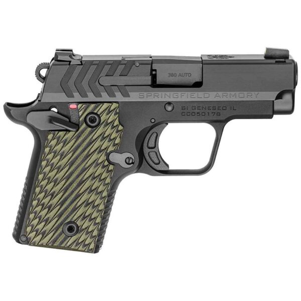 H122 Springfield Armory 911 380 Auto (ACP) 2.7in Black Nitride Pistol - 7+1 Rounds