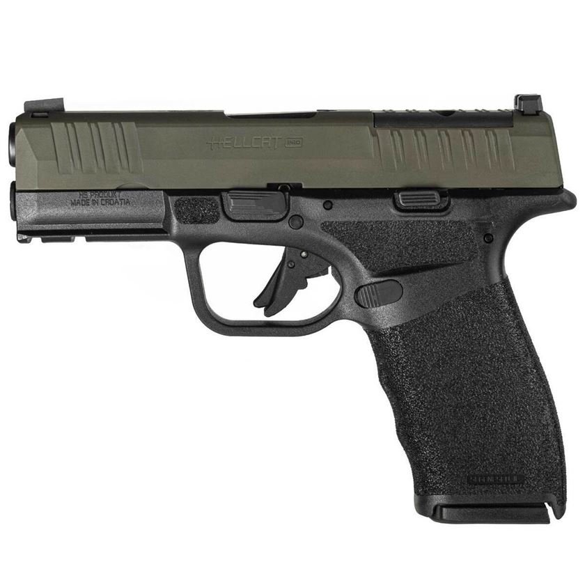 H14 Springfield Armory Hellcat Pro Sling Package 9mm Luger 3.7in OD Green Pistol - 15+1 Rounds