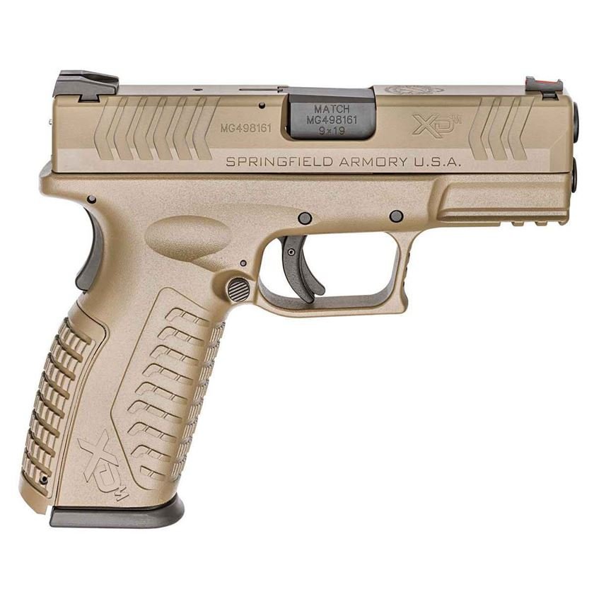 Springfield Armory XD-M 9mm Luger 3.8in FDE Pistol - 10+1 Rounds