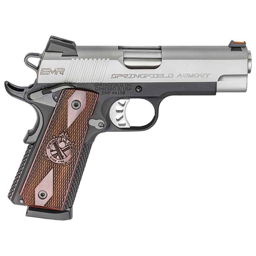 H157 Springfield Armory 1911 EMP Gear UP Package 9mm Luger 3in Stainless/Black Pistol - 9+1 Rounds