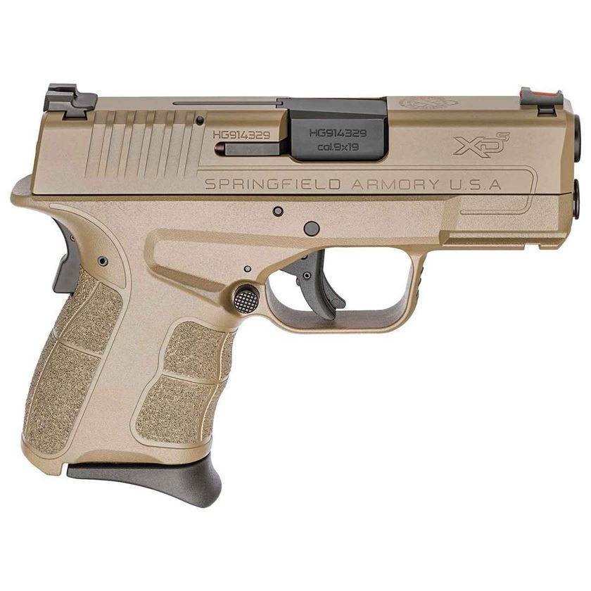 H167 Springfield Armory XD-S Mod.2 9mm Luger 3.3in Flat Dark Earth Pistol - 9+1 Rounds