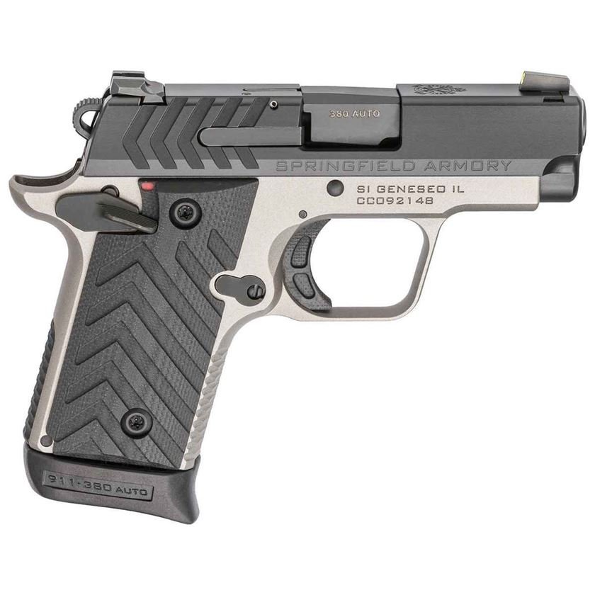 Springfield Armory 911 380 Auto (ACP) 2.7in Black Nitride/Titanium Gray Cerakote Pistol - 7+1 Rounds