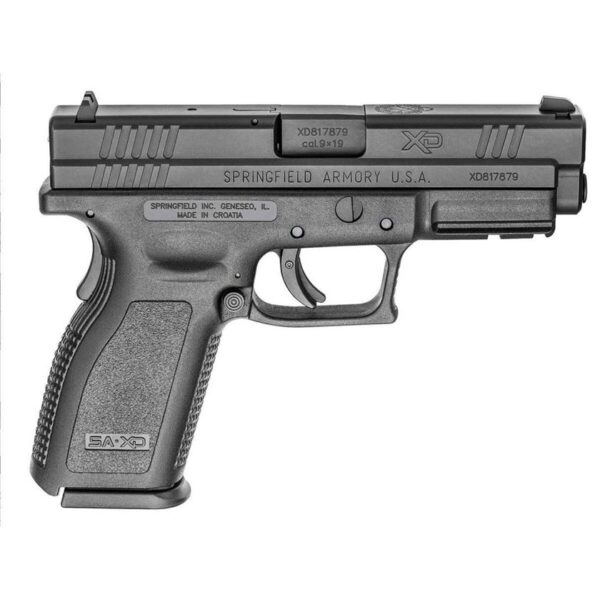 H23 Springfield Armory XD Full Size 9mm Luger 4in Black Pistol - 10+1 Rounds