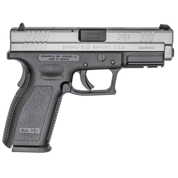 H26 Springfield Armory XD 9mm Luger 4in Black/Stainless Pistol - 10+1 Rounds