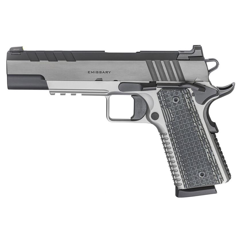 H29 Springfield Armory 1911 Emissary 45 Auto (ACP) 5in Stainless/Black Pistol - 8+1 Rounds