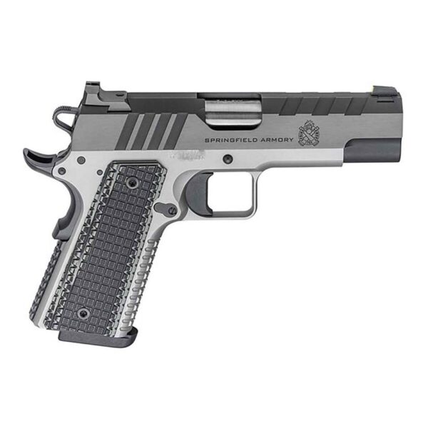 H35 Springfield Armory Emissary 1911 9mm Luger 4.25in Stainless Steel Pistol - 9+1 Rounds