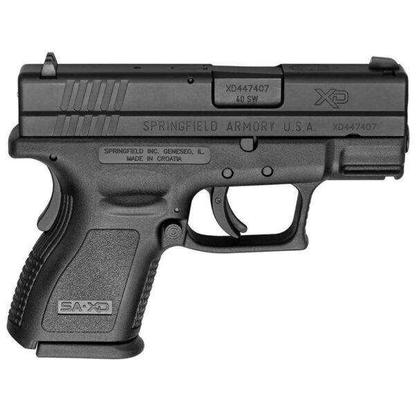 H47 Springfield Armory XD Sub-Compact 40 S&W 3in Black Pistol - 9+1 Rounds - California Compliant