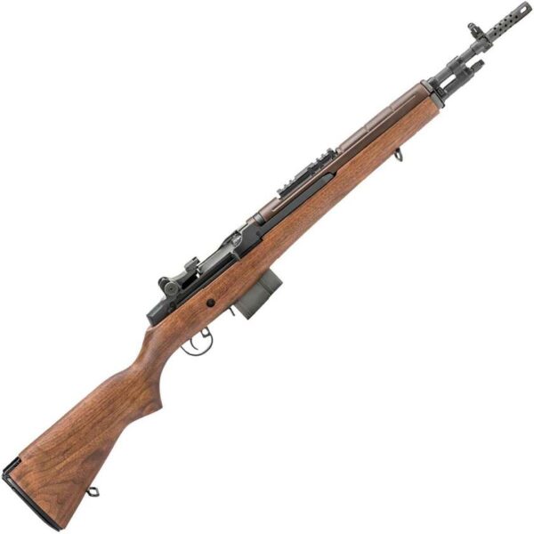 M21 Springfield Armory M1A Scout Squad 308 Winchester 18in Walnut/Parkerized Black Semi Automatic Modern Sporting Rifle - 10+1 Rounds