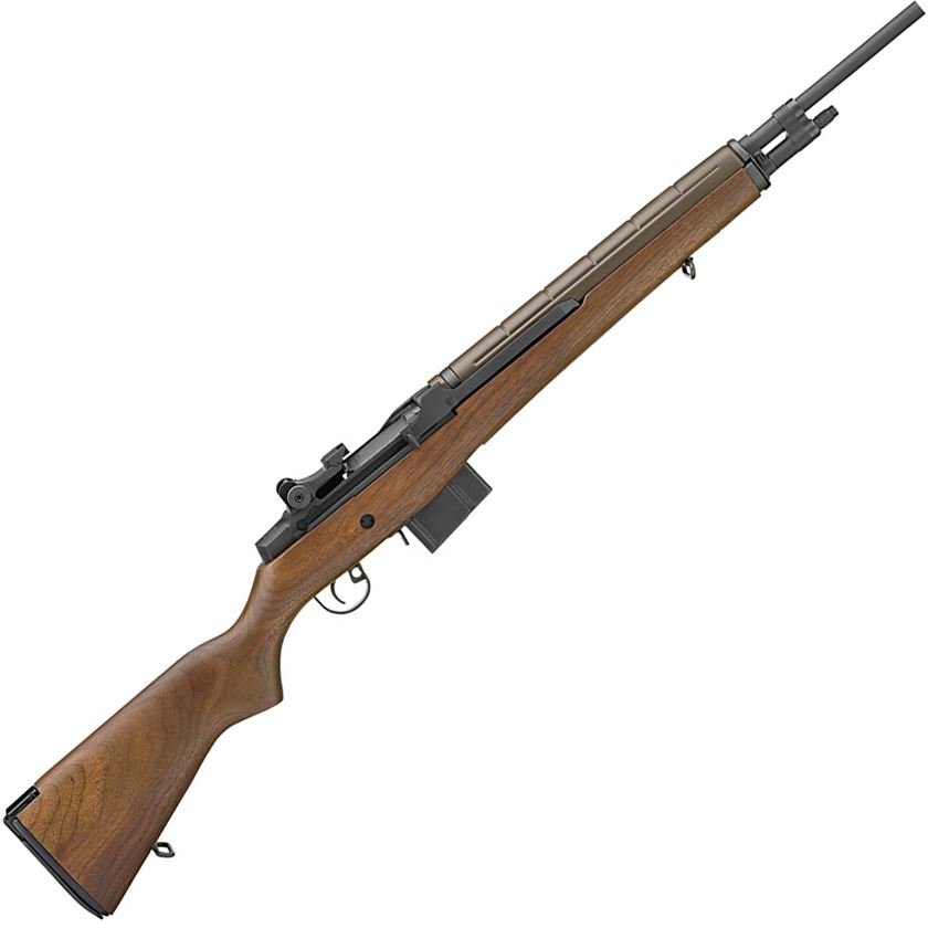 M40 1869 Springfield Armory Loaded M1A 308 Winchester 22in Walnut/Black Parkerized Semi Automatic Modern Sporting Rifle - 10+1 Rounds