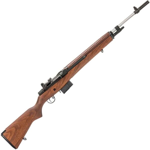 M45 Springfield Armory Loaded M1A Walnut 308 Winchester 22in Stainless Semi Automatic Modern Sporting Rifle - 10+1 Rounds