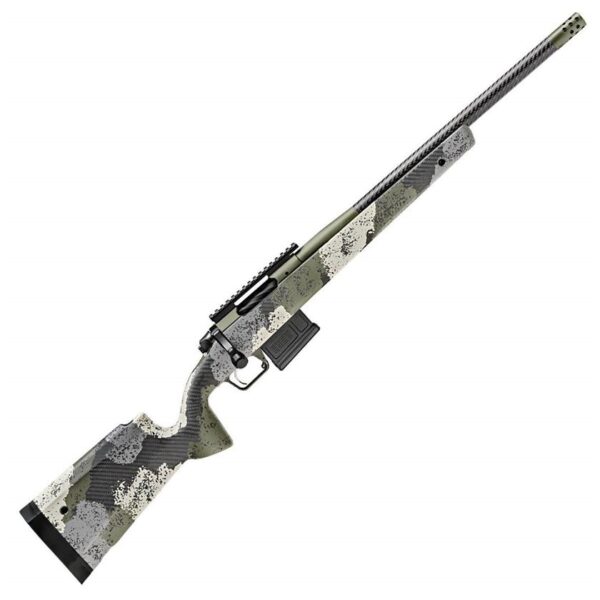 R12 Springfield Armory Model 2020 Waypoint Carbon Fiber/Evergreen Camo Bolt Action Rifle - 6mm Creedmoor - 20in