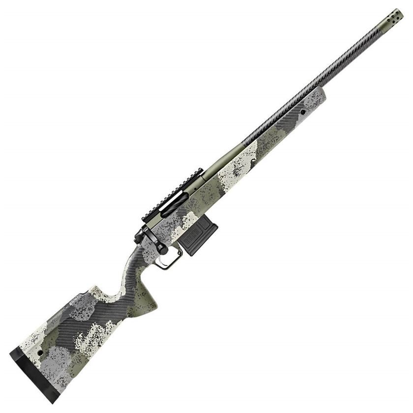 R14 Springfield Armory Model 2020 Waypoint Carbon Fiber/Evergreen Camo Bolt Action Rifle – 308 Winchester – 20in