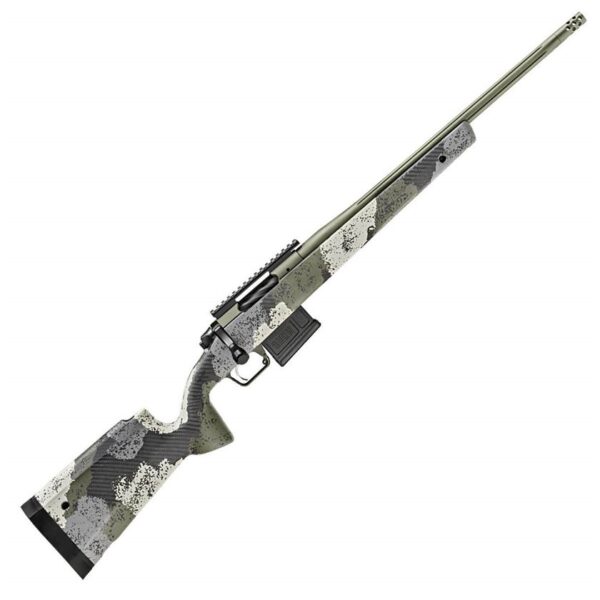 R17 Springfield Armory Model 2020 Waypoint Carbon Fiber/Evergreen Camo Bolt Action Rifle - 6mm Creedmoor - 20in